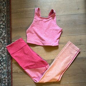 Outdoor Voices Like New Pink Set - XS Top & S Leggings